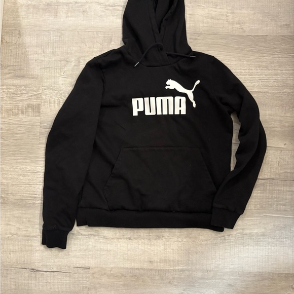 Puma Men's Black Pullover Hoodie - Picture 1 of 9